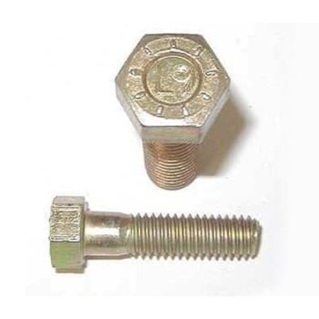 Grade 9, 3/8-24 Hex Head Cap Screw, Zinc Yellow Steel, 1-1/2 In L, 1100 PK